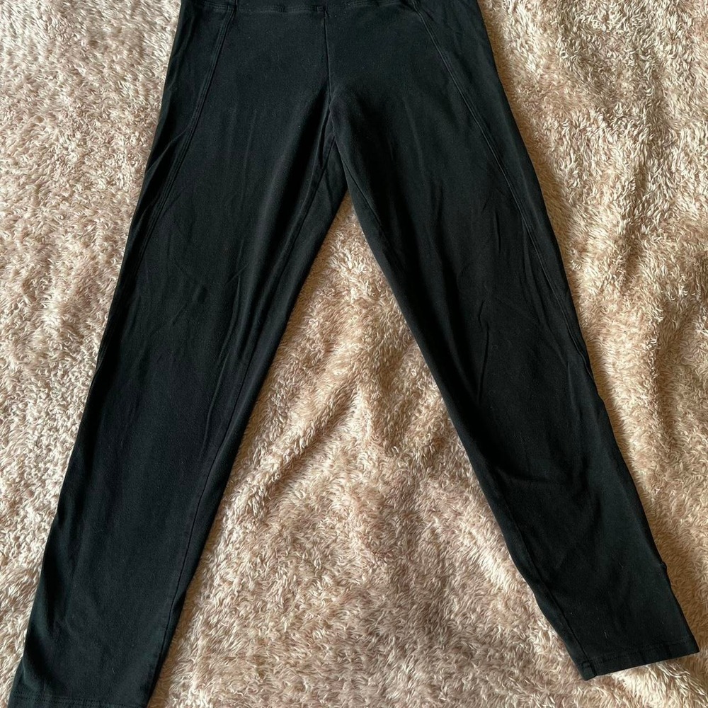 Pink Victoria's Secret Black Cropped Leggings Women Small Activewear Yoga Pants